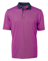 Cutter & Buck Men's Virtue Recycled Micro Stripe Featherlight Pique Polo-2
