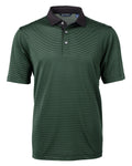 Cutter & Buck Men's Virtue Recycled Micro Stripe Featherlight Pique Polo-1