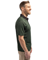 Cutter & Buck Men's Virtue Recycled Micro Stripe Featherlight Pique Polo-6