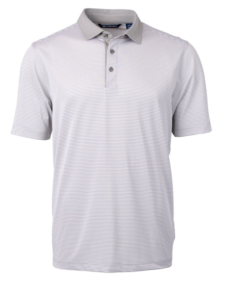 Cutter & Buck Men's Virtue Recycled Micro Stripe Featherlight Pique Polo-1