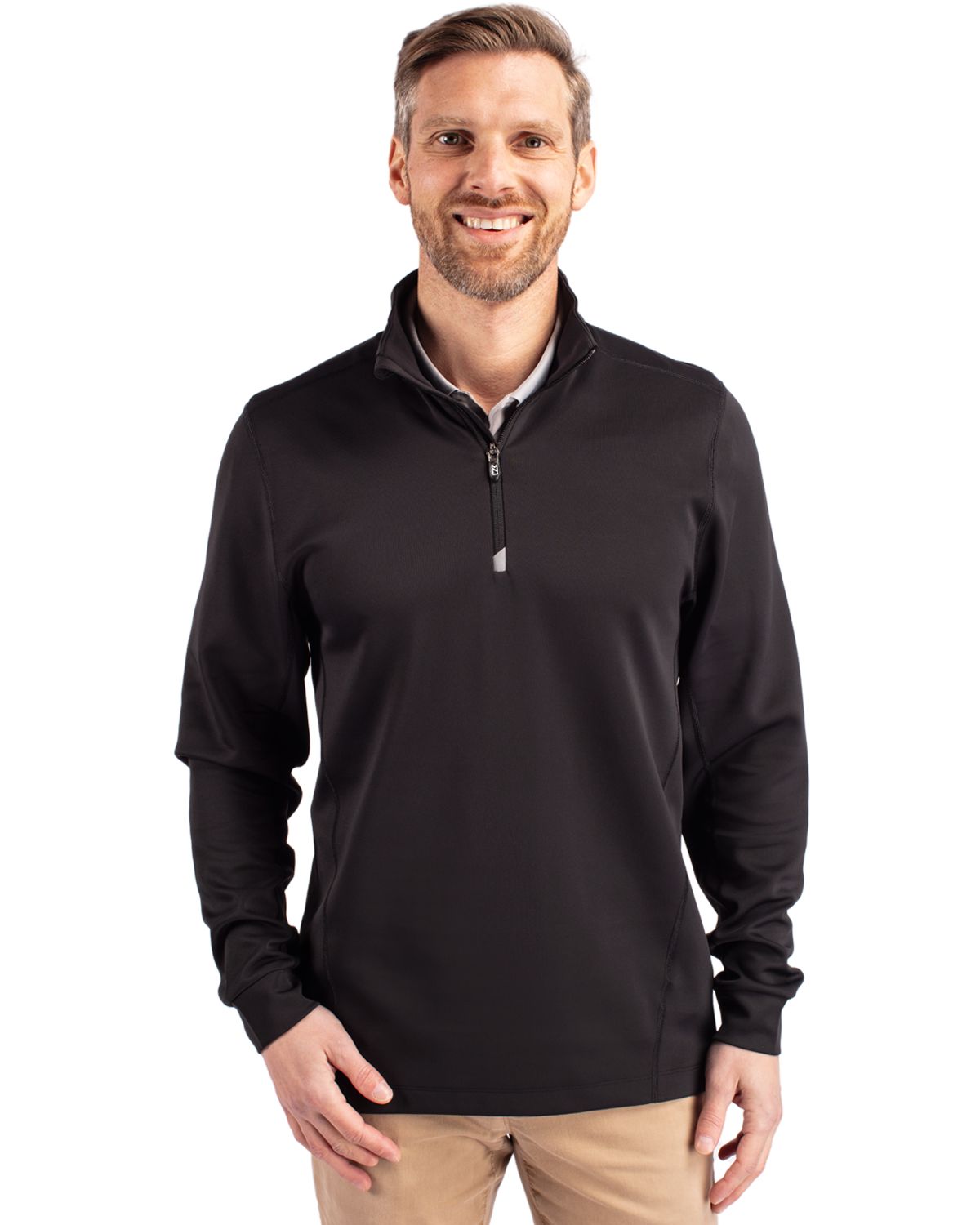 Cutter & Buck Men's Traverse Big & Tall Quarter Zip Pullover-6