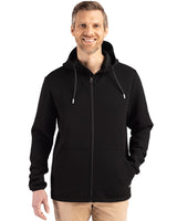 Cutter & Buck Men's Roam Recycled Buttery-Soft Knit Full Zip Hooded Jacket-3