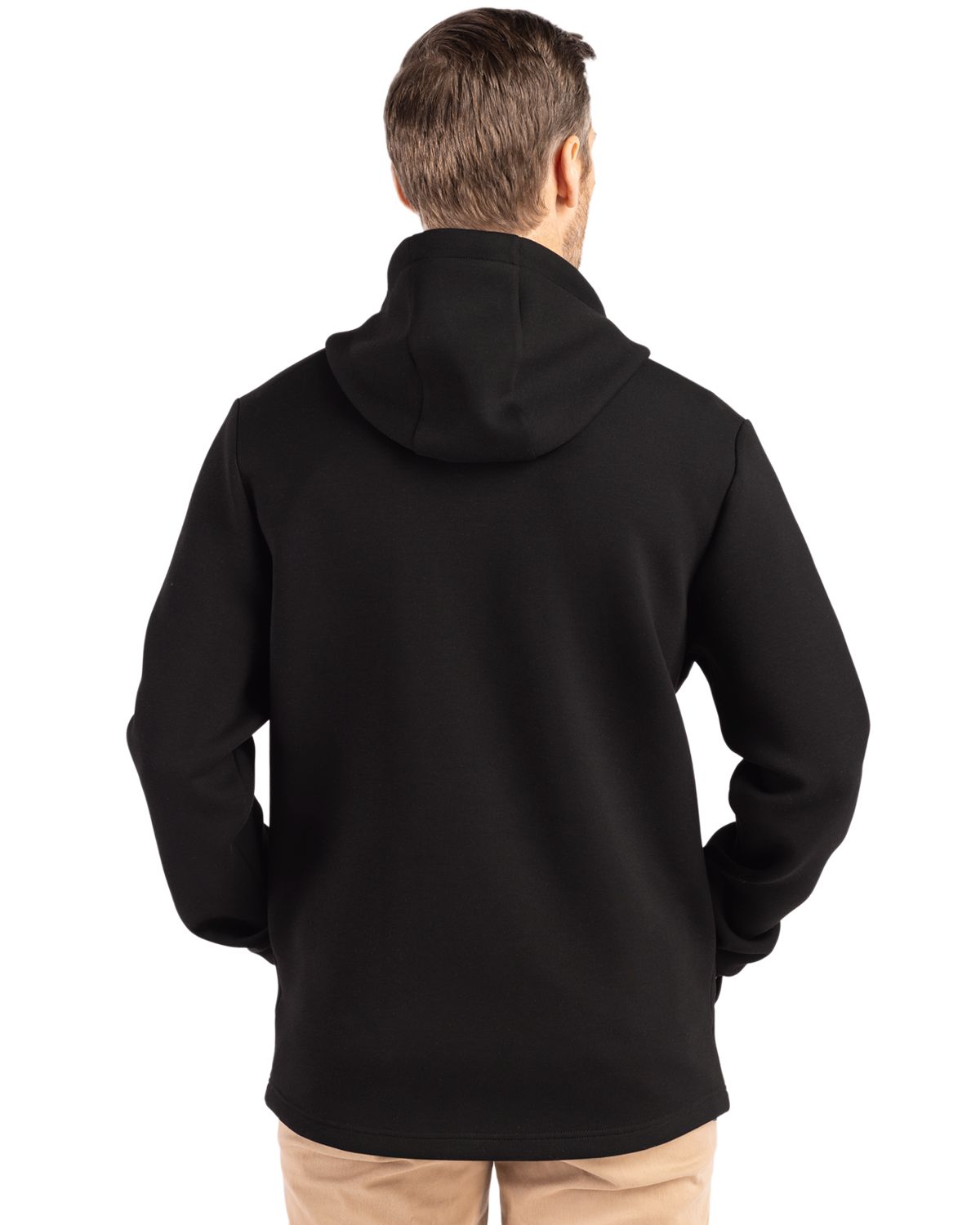 Cutter & Buck Men's Roam Recycled Buttery-Soft Knit Full Zip Hooded Jacket-4
