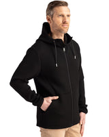 Cutter & Buck Men's Roam Recycled Buttery-Soft Knit Full Zip Hooded Jacket-5
