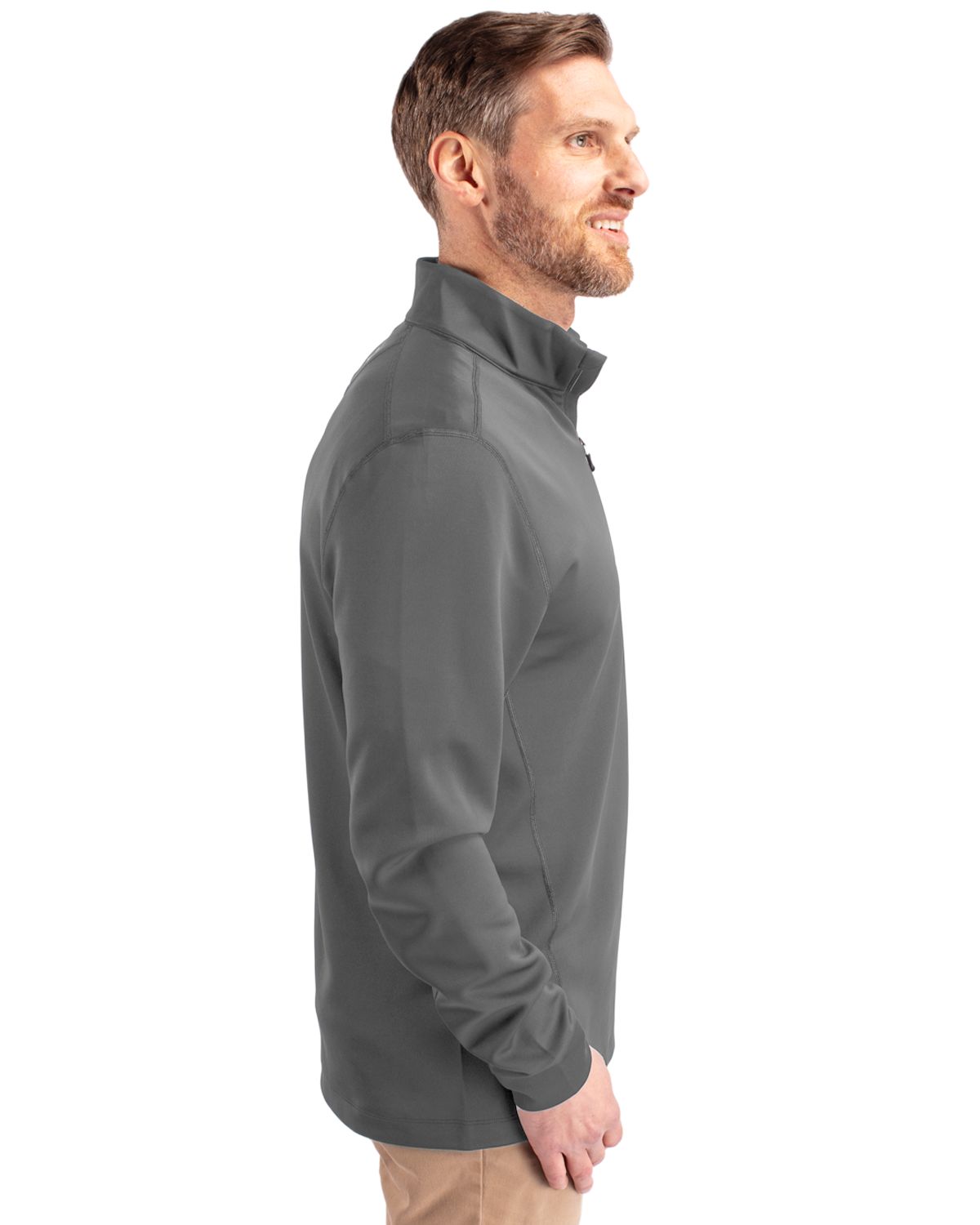 Cutter & Buck Men's Traverse Big & Tall Quarter Zip Pullover-13