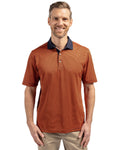 Cutter & Buck Men's Virtue Recycled Micro Stripe Featherlight Pique Polo-1