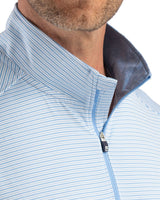 Cutter & Buck Men's Forge Recycled Double Stripe Four-Way Stretch Quarter Zip Pullover-8