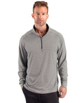 Cutter & Buck Men's Forge Recycled Double Stripe Four-Way Stretch Quarter Zip Pullover-1