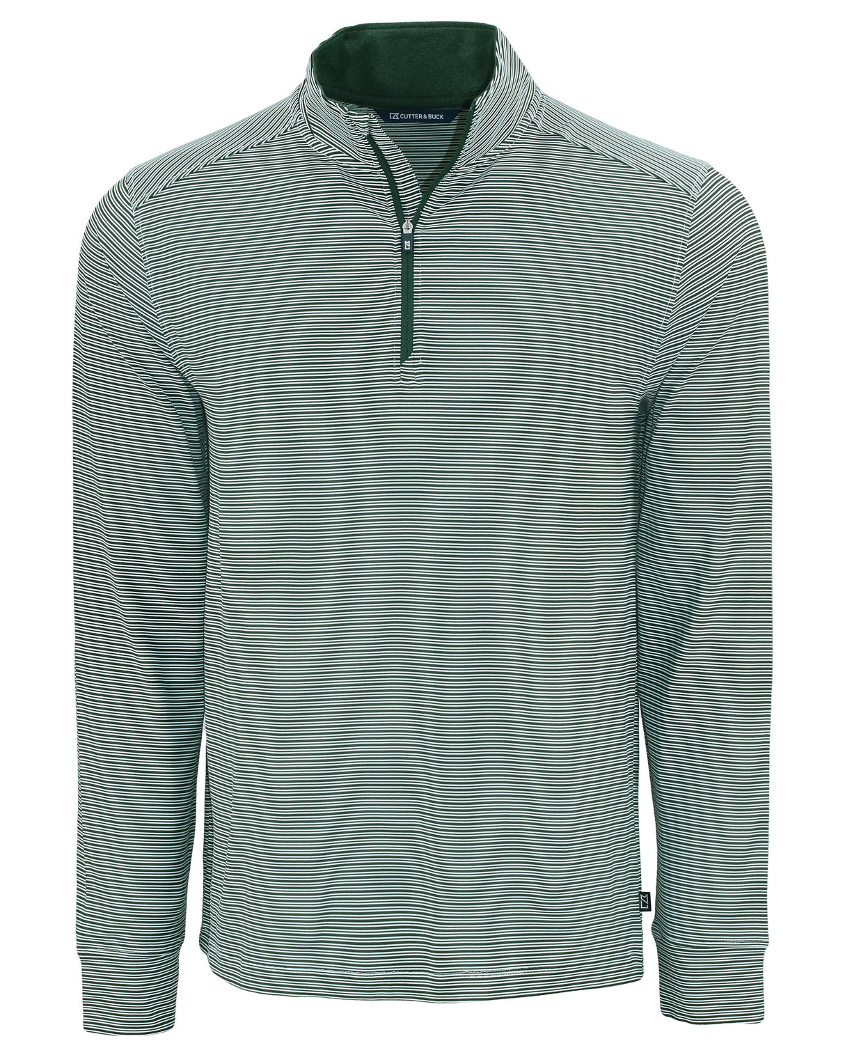 Cutter & Buck Men's Forge Recycled Double Stripe Four-Way Stretch Quarter Zip Pullover-4