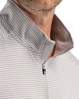 Cutter & Buck Men's Forge Recycled Double Stripe Four-Way Stretch Quarter Zip Pullover-10