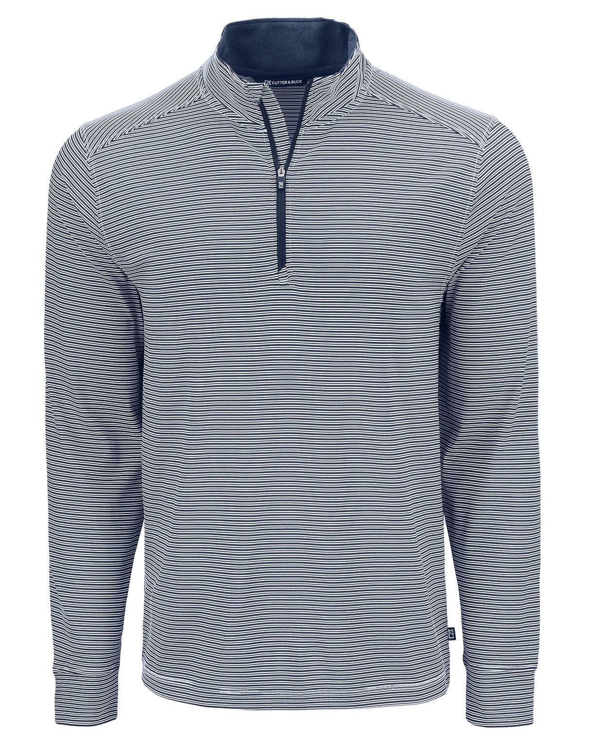 Cutter & Buck Men's Forge Recycled Double Stripe Four-Way Stretch Quarter Zip Pullover-4