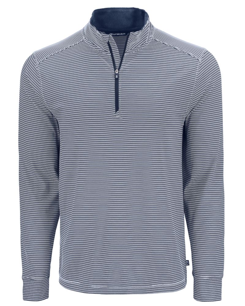 Cutter & Buck Men's Forge Recycled Double Stripe Four-Way Stretch Quarter Zip Pullover-5