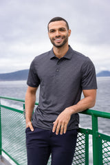 Cutter & Buck Men's Pike Recycled Pebble Print Polo-4