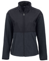 Cutter & Buck Women's Hunts Point Recycled Fleece Hybrid Full Zip Jacket-6