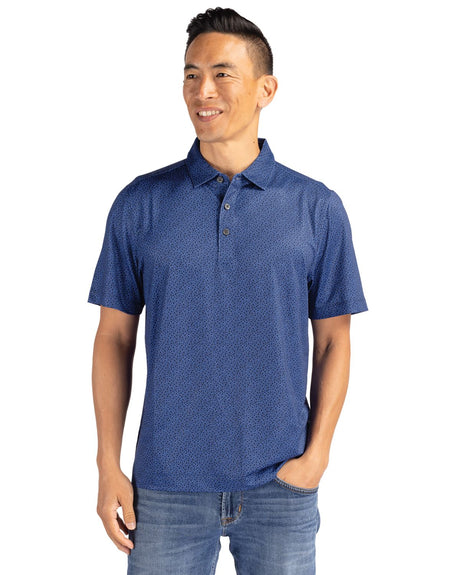 Cutter & Buck Men's Pike Recycled Pebble Print Polo-1