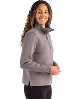 Cutter & Buck Women's Roam Recycled Buttery-Soft Knit Quarter Zip Pullover-3