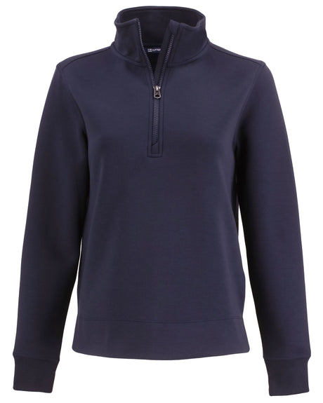 Cutter & Buck Women's Roam Recycled Buttery-Soft Knit Quarter Zip Pullover-1