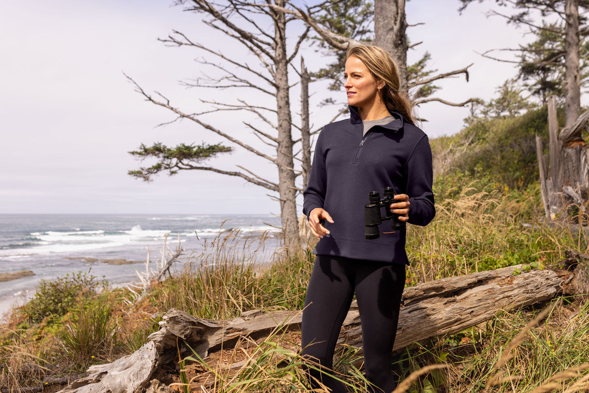 Cutter & Buck Women's Roam Recycled Buttery-Soft Knit Quarter Zip Pullover-4