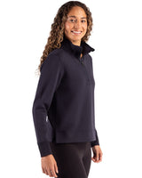 Cutter & Buck Women's Roam Recycled Buttery-Soft Knit Quarter Zip Pullover-8