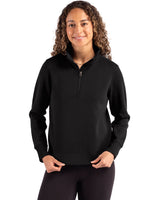 Cutter & Buck Women's Roam Recycled Buttery-Soft Knit Quarter Zip Pullover-7
