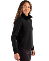 Cutter & Buck Women's Roam Recycled Buttery-Soft Knit Quarter Zip Pullover-9