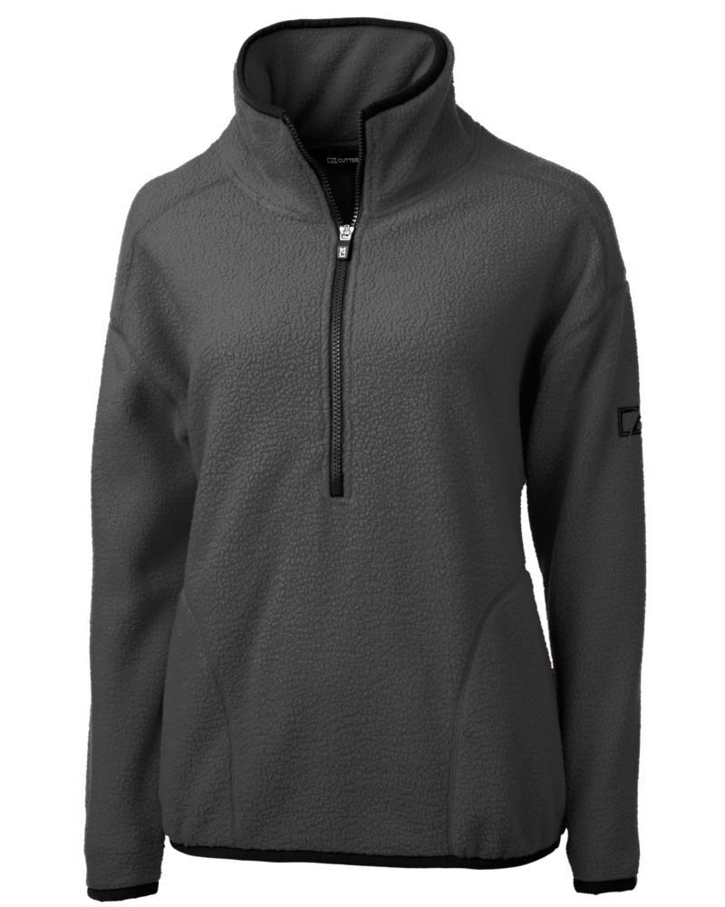 Cutter & Buck Women's Cascade Epic Comfort Recycled Sherpa Fleece Pullover Jacket-5