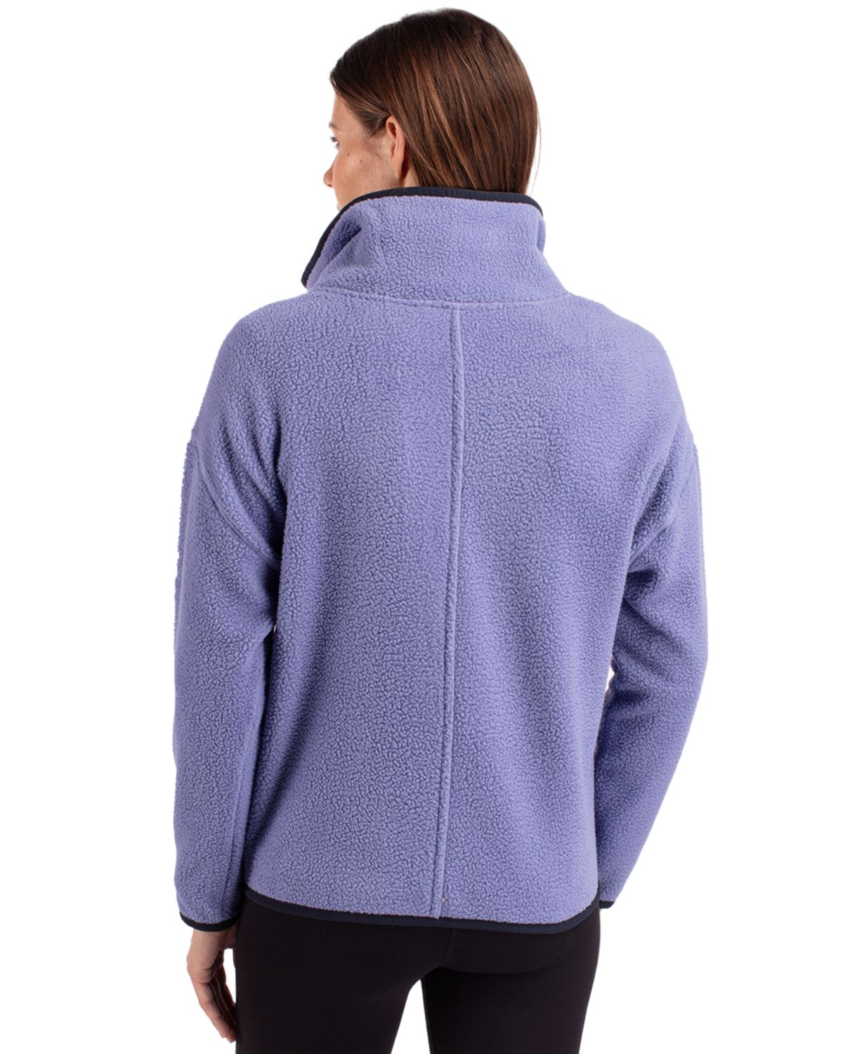 Cutter & Buck Women's Cascade Epic Comfort Recycled Sherpa Fleece Pullover Jacket-8