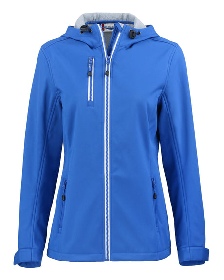 Clique Women's Telemark Recycled Stretch Softshell Full Zip Hooded Jacket-1
