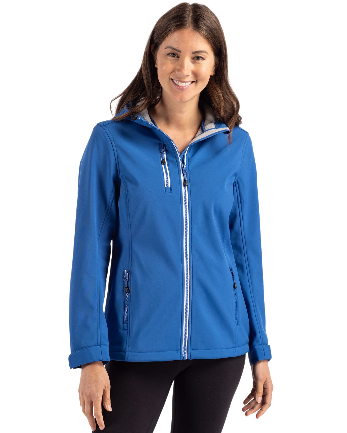 Clique Women's Telemark Recycled Stretch Softshell Full Zip Hooded Jacket-4
