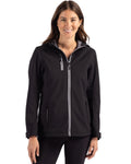 Clique Women's Telemark Recycled Stretch Softshell Full Zip Hooded Jacket-1