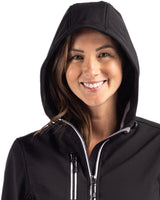 Clique Women's Telemark Recycled Stretch Softshell Full Zip Hooded Jacket-4