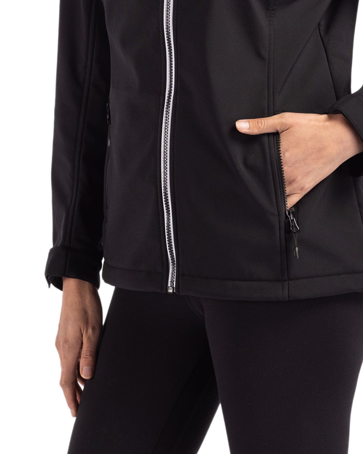 Clique Women's Telemark Recycled Stretch Softshell Full Zip Hooded Jacket-6