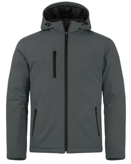 Clique Men's Equinox Insulated Softshell Full Zip Hooded Jacket-1