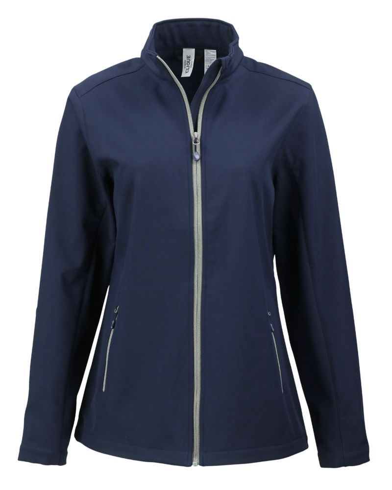Clique Women's Tempo Recycled Stretch Softshell Full Zip Jacket-6