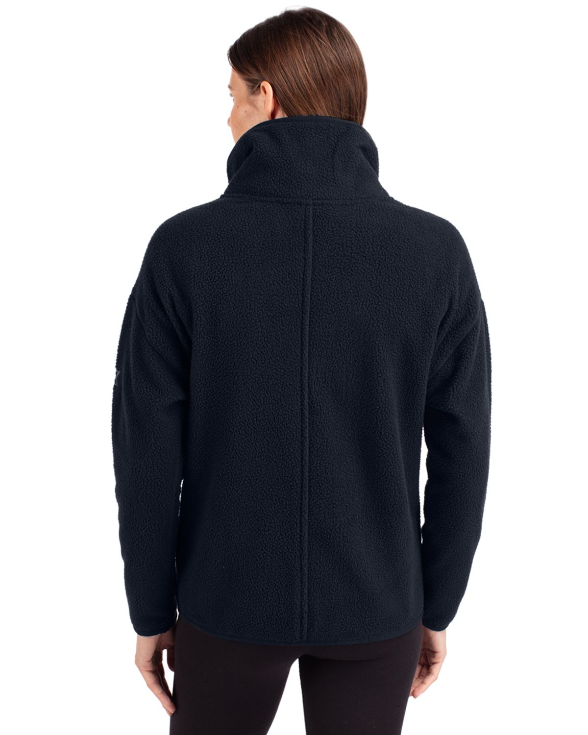 Cutter & Buck Women's Cascade Epic Comfort Recycled Sherpa Fleece Pullover Jacket-3