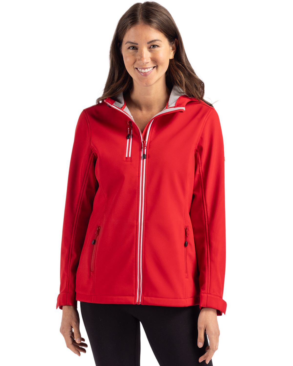 Clique Women's Telemark Recycled Stretch Softshell Full Zip Hooded Jacket-2