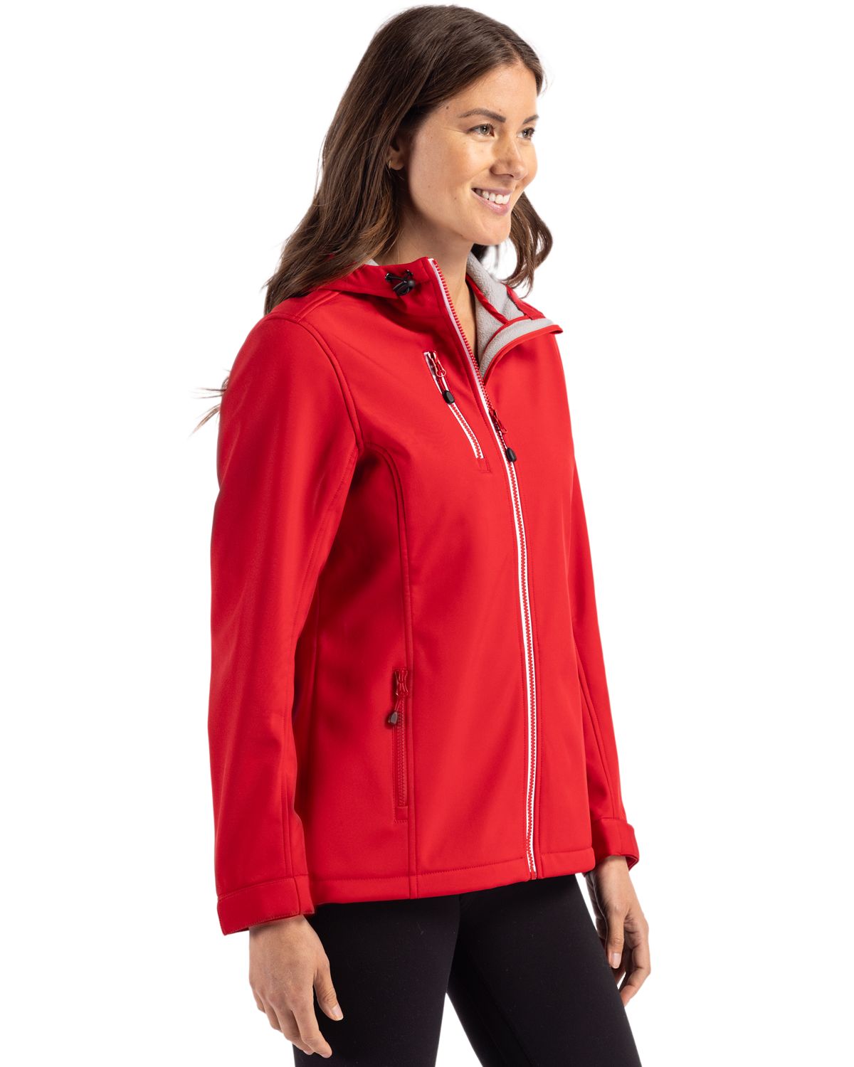 Clique Women's Telemark Recycled Stretch Softshell Full Zip Hooded Jacket-4