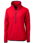 Cutter & Buck Women's Cascade Epic Comfort Recycled Sherpa Fleece Pullover Jacket-1