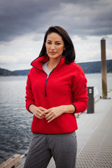 Cutter & Buck Women's Cascade Epic Comfort Recycled Sherpa Fleece Pullover Jacket-4