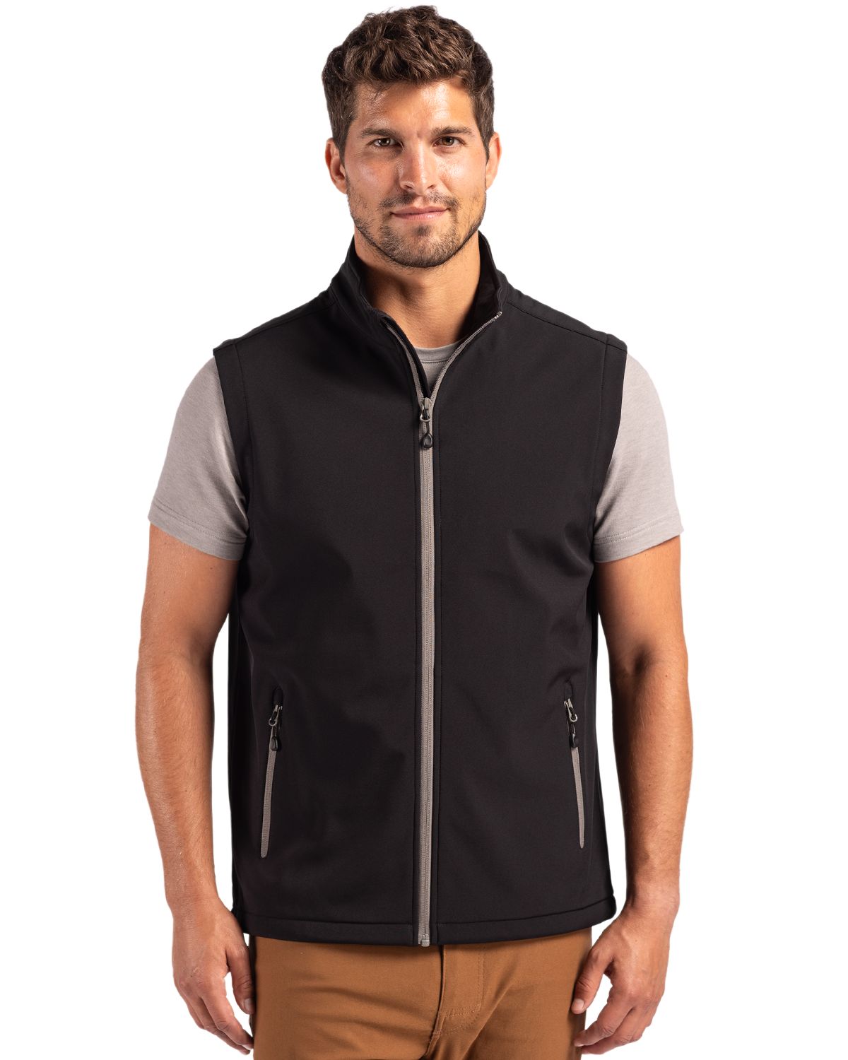 Clique Men's Tempo Recycled Stretch Softshell Full Zip Vest-4