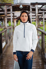 Cutter & Buck Women's Cascade Epic Comfort Recycled Sherpa Fleece Pullover Jacket-1
