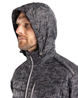 Cutter & Buck Men's Rainier Recycled Insulated Printed Puffer Full Zip Jacket-12