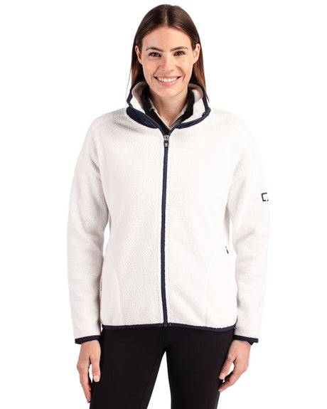 Cutter & Buck Women's Cascade Epic Comfort Recycled Sherpa Fleece Full Zip Jacket-1