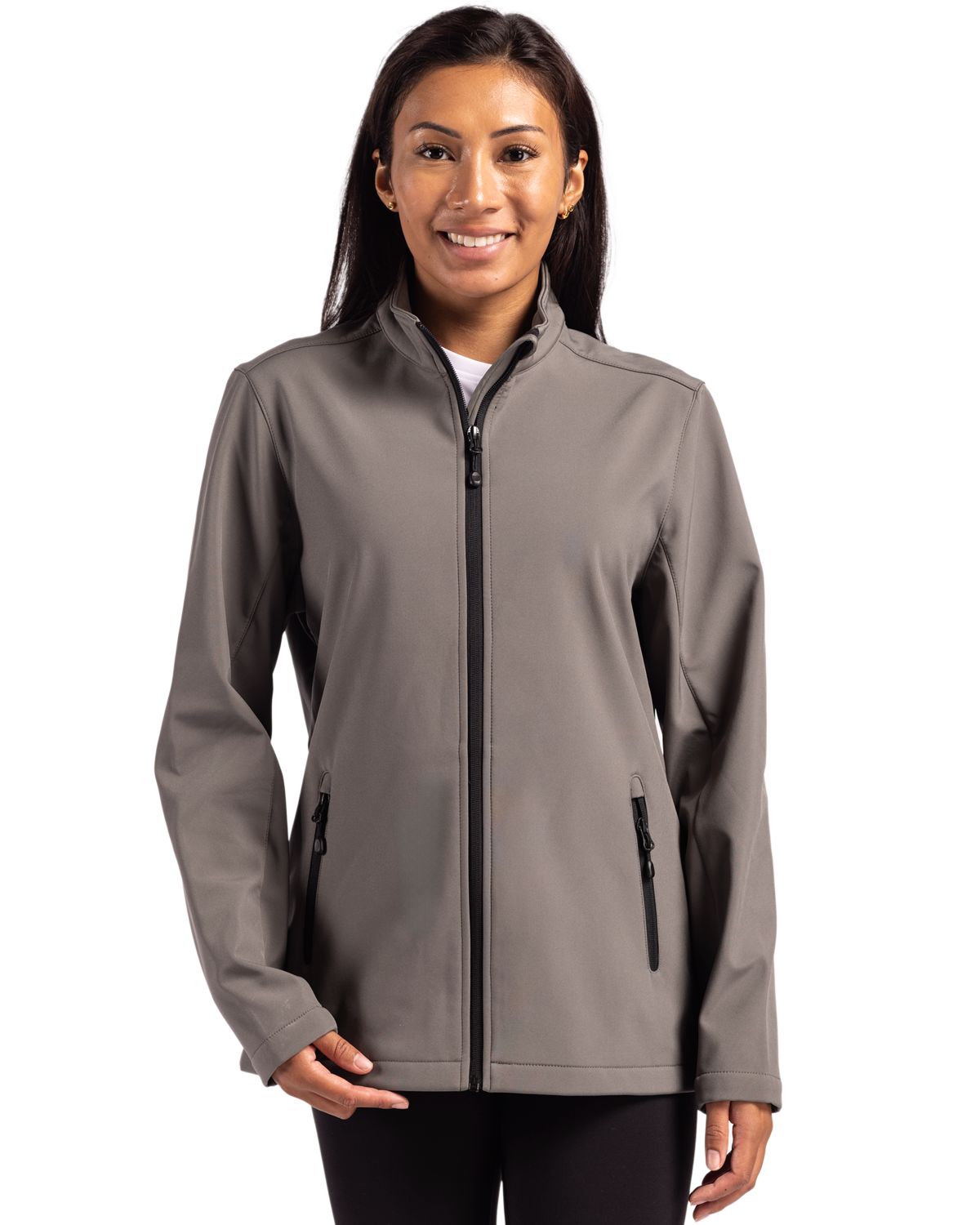 Clique Women's Tempo Recycled Stretch Softshell Full Zip Jacket-1
