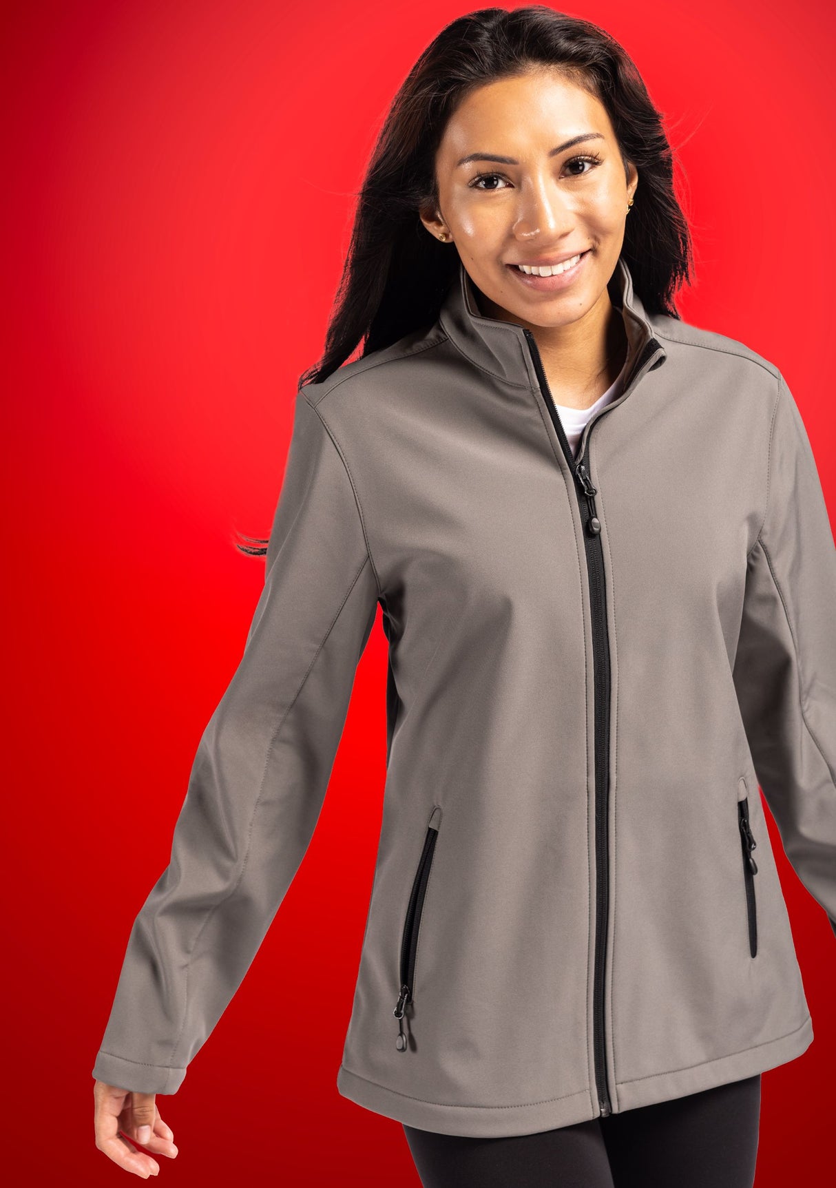 Clique Women's Tempo Recycled Stretch Softshell Full Zip Jacket-7