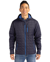 Cutter & Buck Men's Rainier Recycled Insulated Puffer Full Zip Hooded Jacket Jacket-4