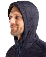 Cutter & Buck Men's Rainier Recycled Insulated Puffer Full Zip Hooded Jacket Jacket-9