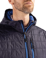Cutter & Buck Men's Rainier Recycled Insulated Puffer Full Zip Hooded Jacket Jacket-10