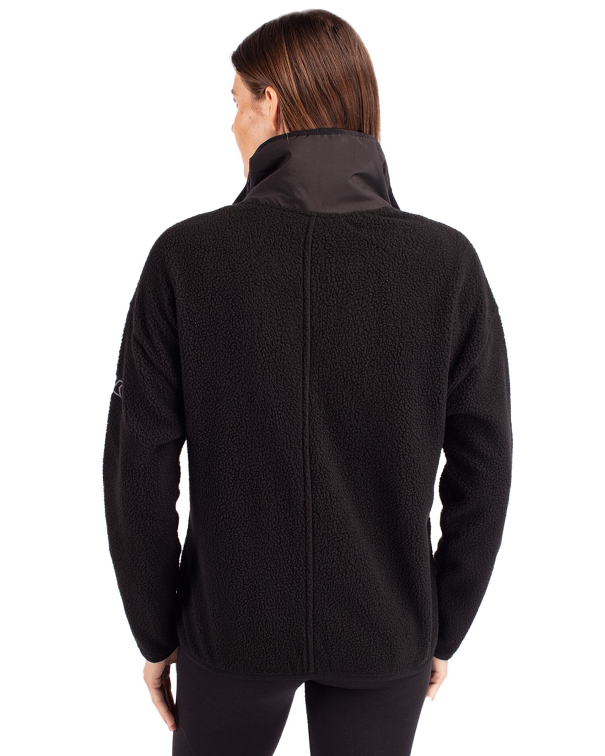 Cutter & Buck Women's Cascade Epic Comfort Recycled Sherpa Fleece Full Zip Jacket-5