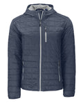 Cutter & Buck Men's Rainier Recycled Insulated Puffer Full Zip Hooded Jacket Jacket-1
